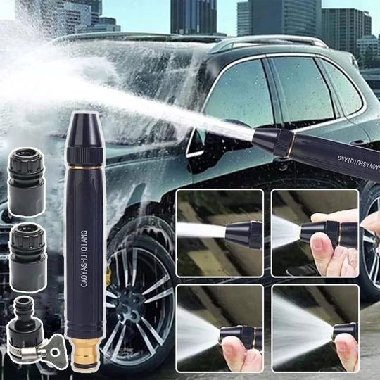 High Pressure Hose Nozzle – Adjustable Brass Water Spray Gun
