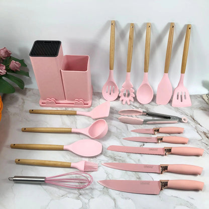 19PCS Kitchen Set – Complete Utensil & Knife Set