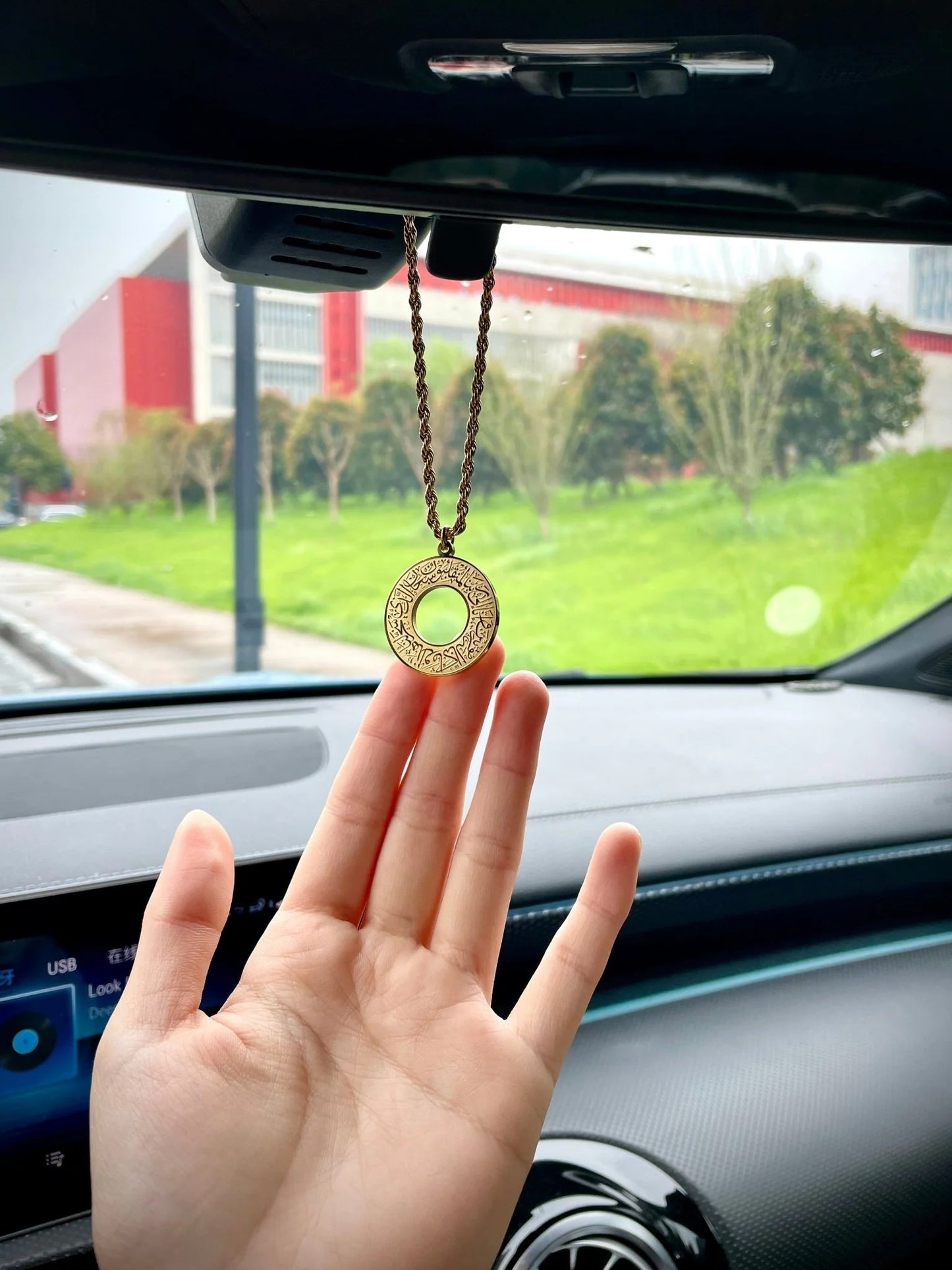 Round Arabic Calligraphy Pendant Necklace – AyatAmulet