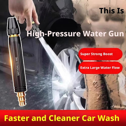 High Pressure Hose Nozzle – Adjustable Brass Water Spray Gun