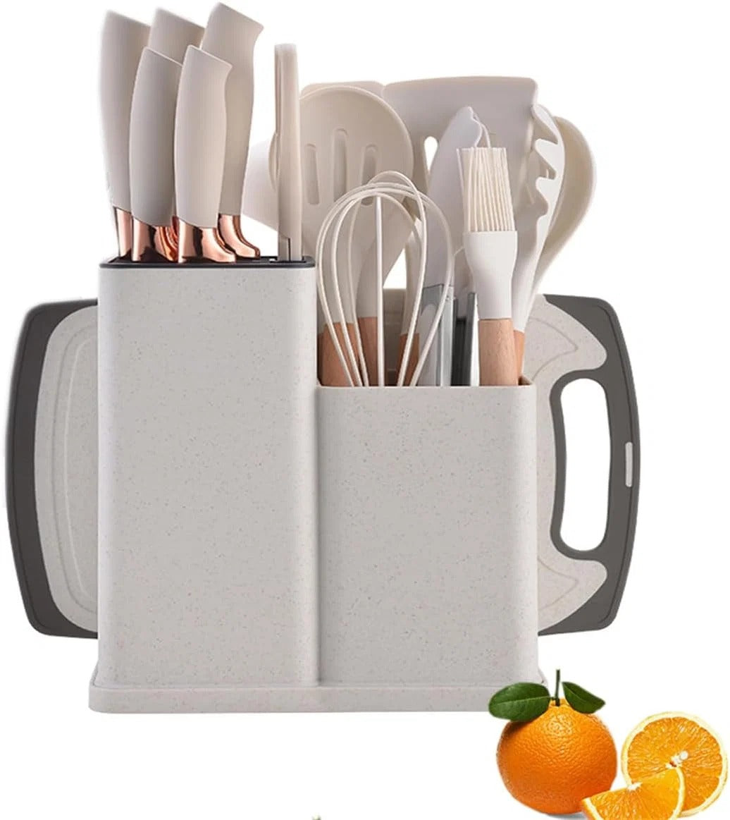 19PCS Kitchen Set – Complete Utensil & Knife Set