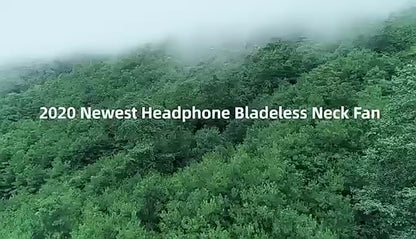 Portable Bladeless Neck Fan – USB Rechargeable Hands-Free Cooling Fan with 360° Airflow