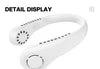 Portable Bladeless Neck Fan – USB Rechargeable Hands-Free Cooling Fan with 360° Airflow